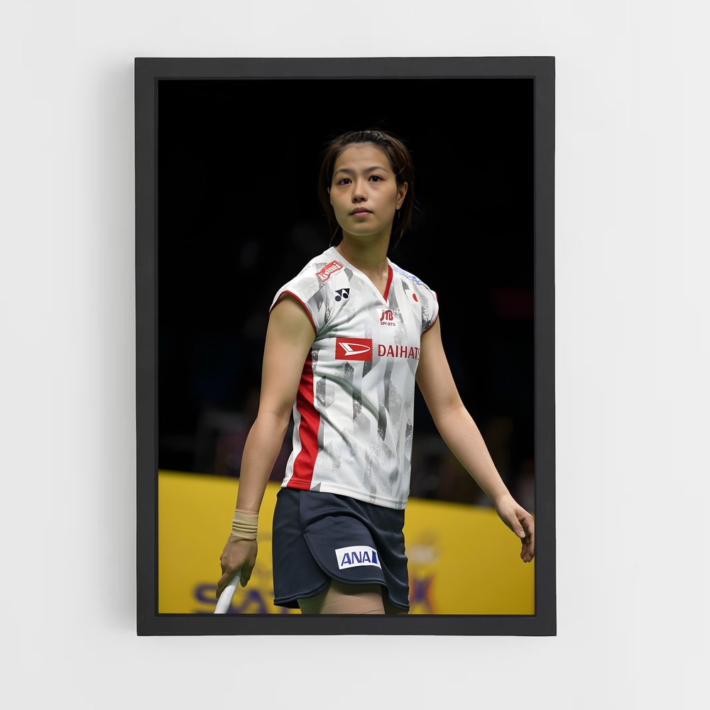 Poster Badminton en Blanc (vue 2)